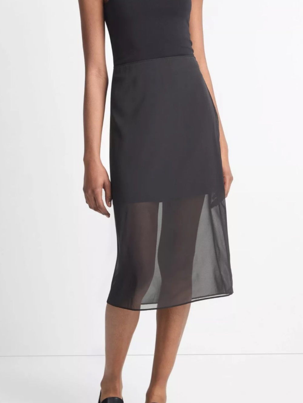 Vince Silk Blend Pencil Skirt - Picture 5 of 7